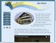 Tablet Screenshot of krone-hotel-traben.de